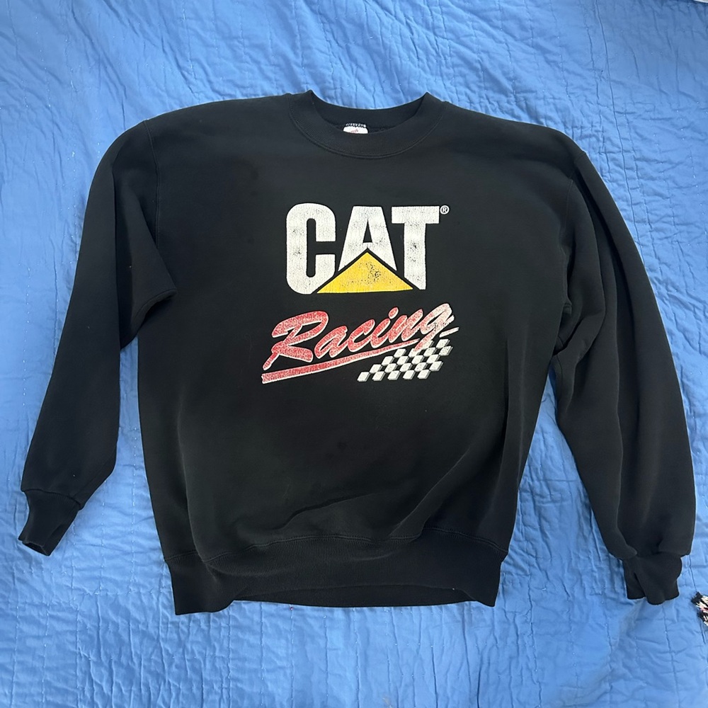 Vintage Cat Racing Black Sweater